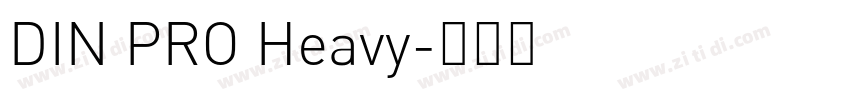 DIN PRO Heavy字体转换
